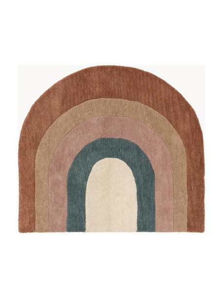 Tapis pour enfant en laine tufté main Rainbow, Beige clair, multicolore, larg. 105 x long. 120 cm (taille XS)