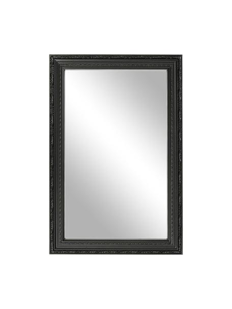 Espejo de pared barroco Muriel, Parte trasera: tablero de fibras de dens, Espejo: cristal, Negro, An 40 x Al 60 cm