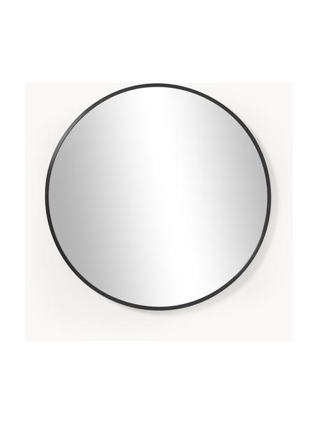 Okrągłe lustro ścienne Ida, Czarny, Ø 55 x G 3 cm