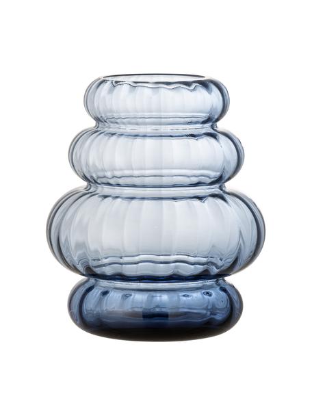 Glas-Vase Bing, Glas, spraygefärbt, Blau, Ø 18 x H 22 cm