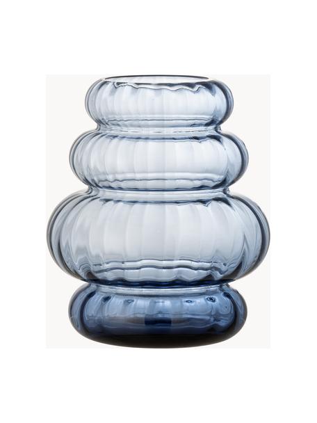 Vaso in vetro Bing, Vetro, colorato a spruzzo, Blu navy, Ø 18 x Alt. 22 cm