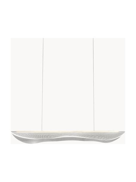 Lampada a sospensione grande a LED Cortina, Paralume: vetro acrilico, Trasparente, dorato, Larg. 120 x Alt. 34 cm