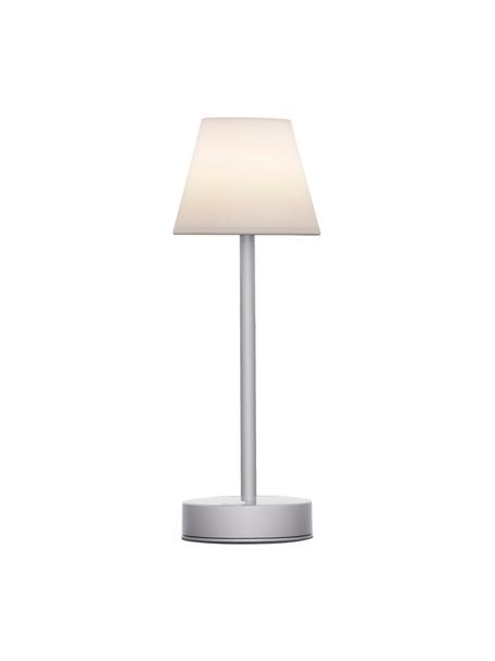 Mobilna lampa zewnętrzna LED z funkcją przyciemniania Lola, Biały, odcienie srebrnego, Ø 11 x W 32 cm