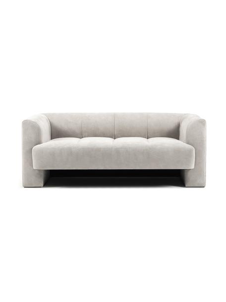 Sofá Bobi (2 plazas), Tapizado: 88% poliéster, 12% nylon , Estructura: madera de pino maciza, Tejido gris claro, An 178 x F 82 cm