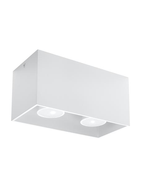 Menšia stropná lampa Geo, Biela, Š 20 x V 10 cm