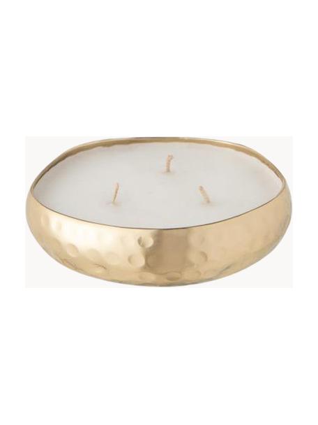 Vela perfumada de tres mechas Livia (Oud & ámbar), Recipiente: metal recubierto, Oud y ámbar, Ø 13 x Al 4 cm