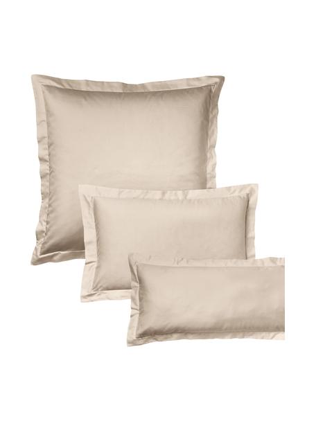 Federa in raso di cotone Premium, Beige, Larg. 50 x Lung. 80 cm