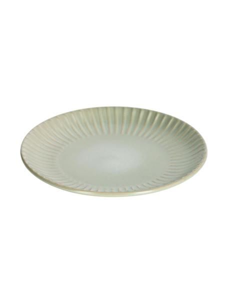 Assiette à dessert céramique vert clair Itziar, 2 pièces, Céramique, Vert clair, Ø 20 x haut. 2 cm