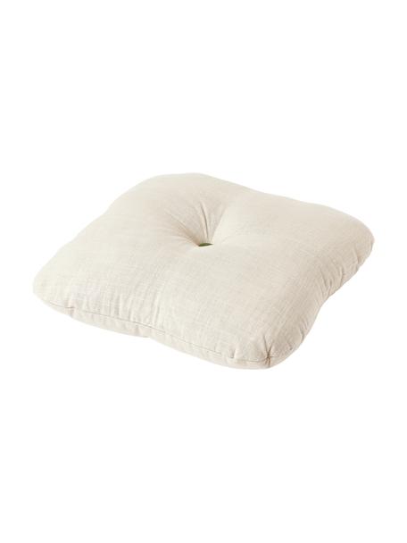Cuscino imbottito in cotone Devi, Rivestimento: 100% cotone, Beige, Larg. 40 x Lung. 40 cm