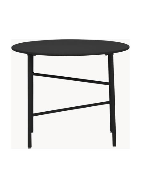 Table d'appoint de jardin en métal Vitus, Métal, enduit, Noir, Ø 50 x haut. 40 cm