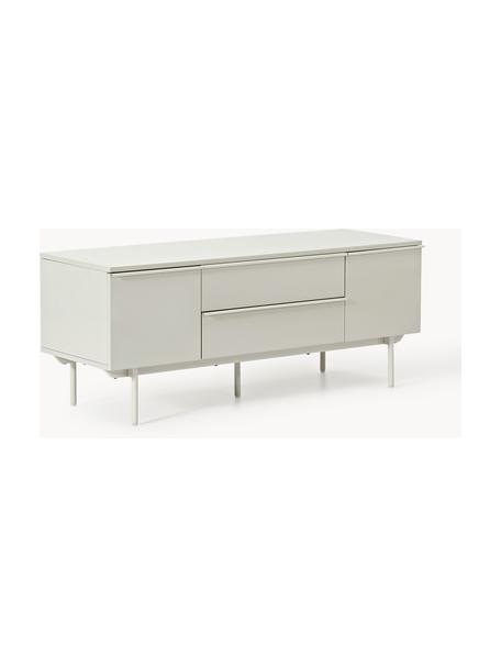 Credenza bassa in legno Elona, Beige chiaro, Larg. 140 x Alt. 55 cm