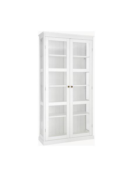 Vitrina Wilma, Estructura: tablero de fibras de dens, Blanco, An 98 x Al 193 cm