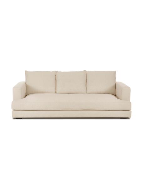 Sofa Tribeca (3-Sitzer) in dunklem Beige, Bezug: 100% Polyester Der hochwe, Gestell: Massives Buchenholz, Webstoff dunkles Beige, B 228 x T 104 cm