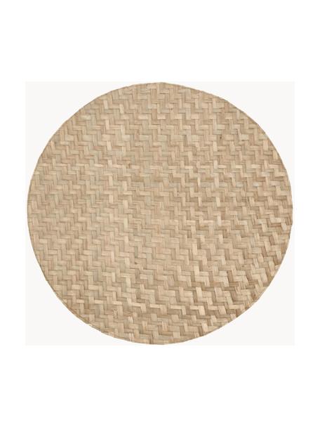 Tovaglietta americana rotonda in fibra naturale Herringbone 2 pz, 100% alghe, Beige, Ø 35 cm