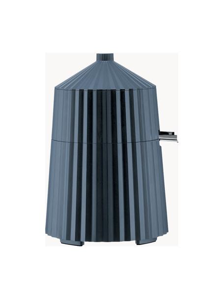 Elektrische Zitronenpresse Plissé mit strukturierter Oberfläche, Thermoplastisches Harz, Graublau, Ø 19 x H 28 cm