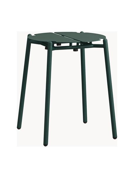 Tabouret de jardin de métal Novo, Acier, enduit, Vert foncé, Ø 24 cm