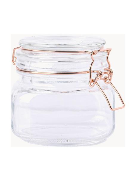 Einmachglas Tarro mit Bügelverschluss, Verschluss: Metall, beschichtet, Transparent, Ø 11 x H 10 cm