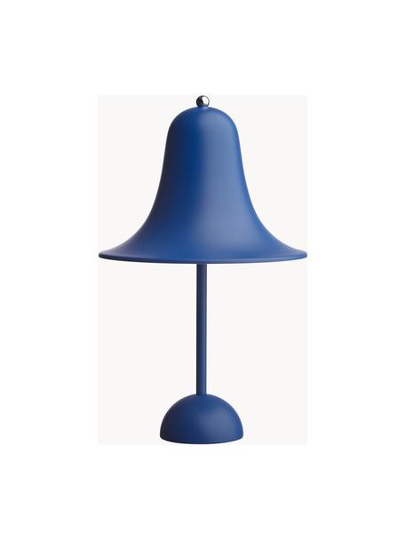 Lampada da tavolo Pantop, design Verner Panton, Blu opaco, Ø 23 x Alt. 38 cm