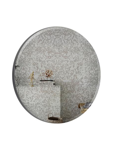 Rahmenloser Wandspiegel Oxidized in Antik-Optik, Spiegelfläche: Spiegelglas, Grau, Ø 60 x T 3 cm