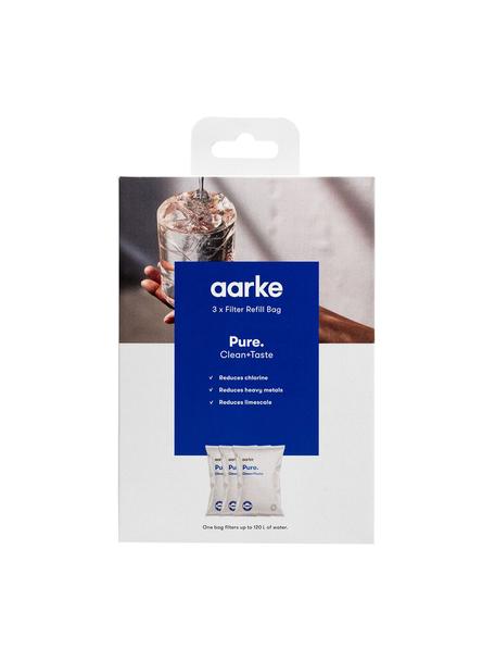 Set de sachets de recharge pour filtres Purifier, 6 pièces, Résine échangeuse d'ions, charbon actif, Pure, Ø 11 x haut. 17 cm
