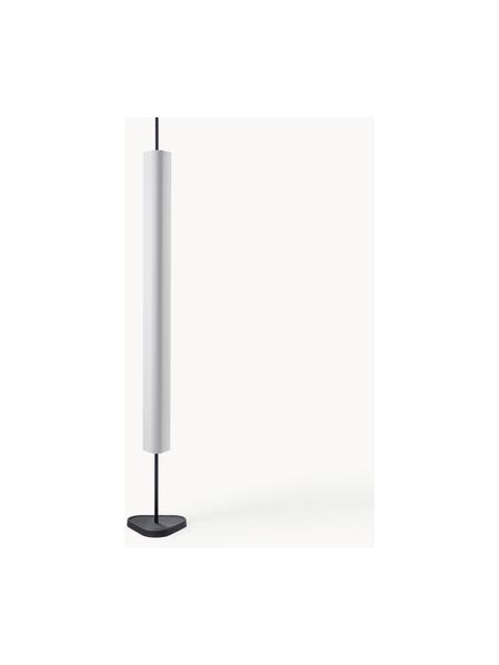 Grosse dimmbare LED-Stehlampe Emi, Aluminium, beschichtet, Weiss, Schwarz, H 170 cm