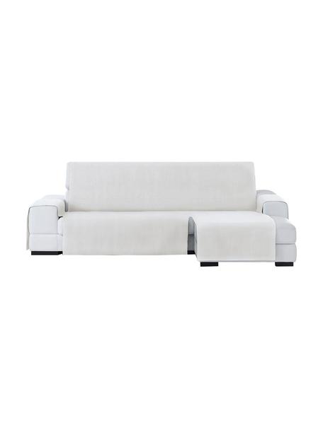 Funda de sofá Levante, 65% algodón, 35% poliéster, Crema, Brazo corto (150 x 240 cm
