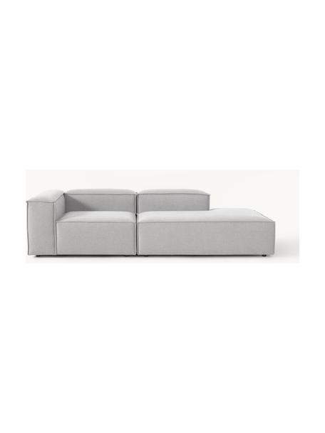 Diván modular Lennon, Tapizado: 100% poliéster Alta resis, Estructura: madera contrachapada de p, Patas: plástico Este producto es, Tejido gris, An 269 x F 119 cm, reposabrazos izquierdo