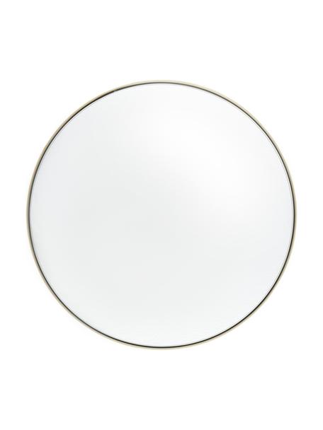 Runder Wandspiegel Ivy, Rahmen: Metall, pulverbeschichtet, Rückseite: Mitteldichte Holzfaserpla, Spiegelfläche: Spiegelglas, Messingfarben, Ø 40 x T 3 cm