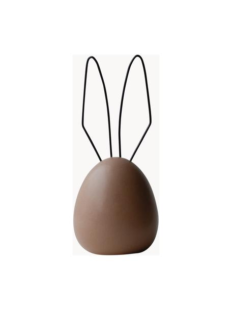 Dekoracja Hare, Korpus: ceramika, Nugatowy, matowy, Ø 8 x W 18 cm