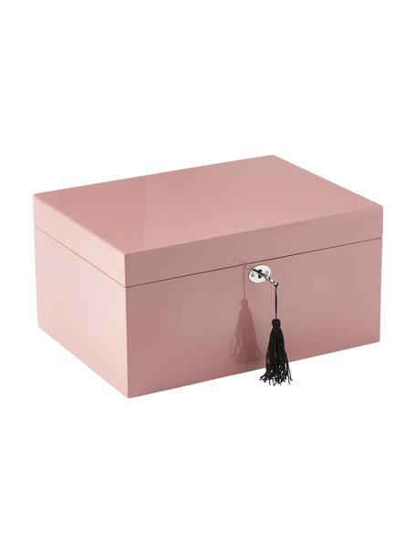Szkatułka na biżuterię Taylor, Blady różowy, S 31 x W 16 cm