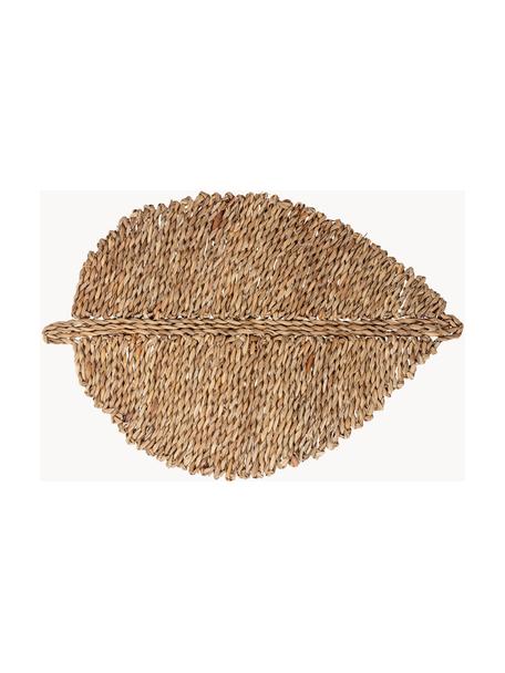 Confezione da 6, tovagliette a buccia di mais intrecciata, tovagliette  rotonde in rattan naturale, tovagliette intrecciate di paglia per Dinn