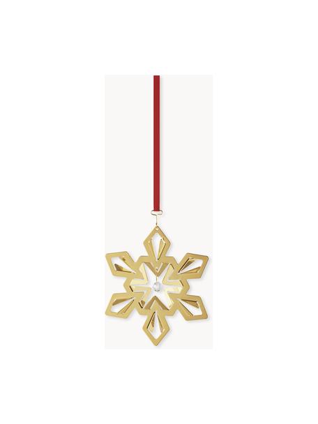 Addobbo per albero di Natale con due cinturini CC, Zirconi cubici, ottone placcato in oro 18 carati, Oro, Larg. 6 x Alt. 7 cm