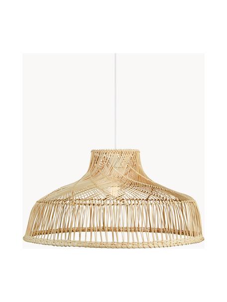 Grote hanglamp Braid van rotan, Lampenkap: rotan, Lichtbruin, Ø 72 x H 37 cm