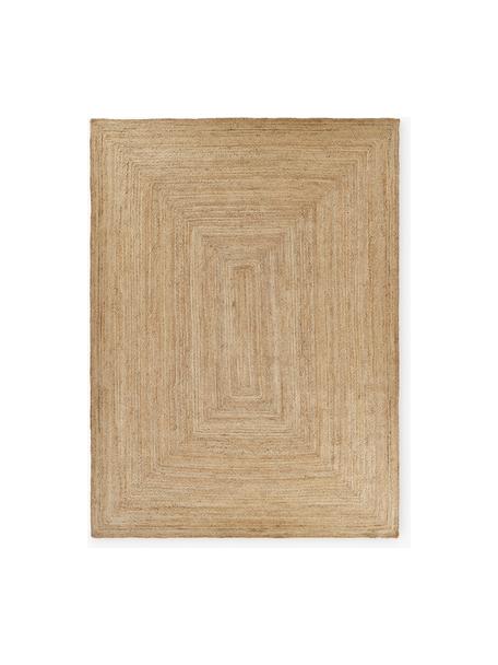Handgefertigter Jute-Teppich Sharmila, 100 % Jute, Braun, B 400 x L 500 cm (Größe XXL)