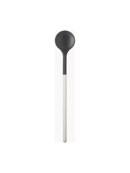 Okrúhla lyžica Optima, Nylon, Tmavosivá, biela, Š 6 x D 30 cm
