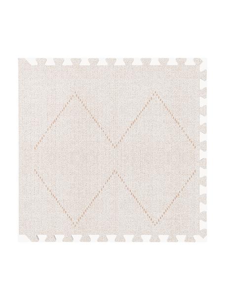 Erweiterbare Spielmatte Tulum, EVA-Schaum, Hellbeige, Hellbraun, B 60 x L 60 cm