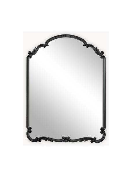 Barock-Wandspiegel Francesca, Rahmen: Mitteldichte Holzfaserpla, Rückseite: Mitteldichte Holzfaserpla, Spiegelfläche: Spiegelglas Dieses Produk, Schwarz, B 56 x H 76 cm