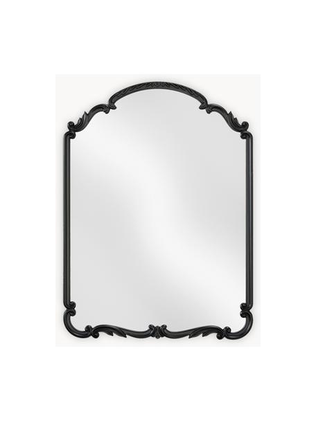 Barock-Wandspiegel Francesca, Rahmen: Mitteldichte Holzfaserpla, Rückseite: Mitteldichte Holzfaserpla, Spiegelfläche: Spiegelglas Dieses Produk, Schwarz, B 56 x H 76 cm