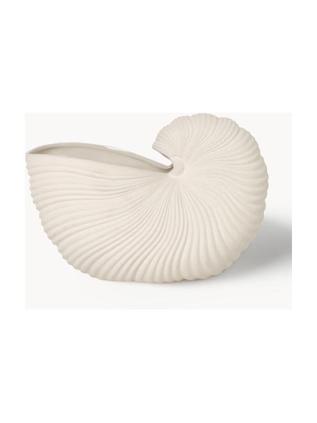 Osłonka na doniczkę Shell, Kamionka, Złamana biel, matowy, S 31 x W 20 cm