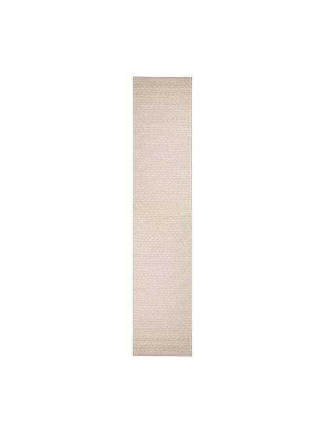 In- & Outdoor-Läufer Braided mit Blattmuster, 100% Polypropylen, Hellbeige, B 80 x L 300 cm