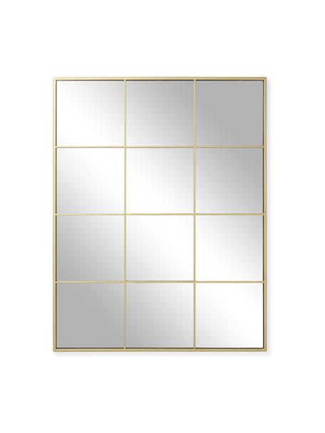 Štvorcové nástenné zrkadlo Clarita, Odtiene zlatej, Š 70 x V 90 cm