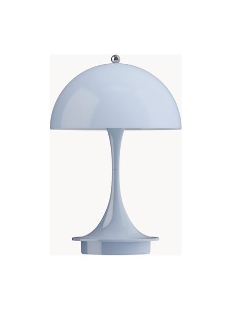 Mobile dimmbare LED-Tischlampe Panthella, H 24 cm, Kunststoff, Kunststoff Hellblau, Ø 16 x H 24 cm