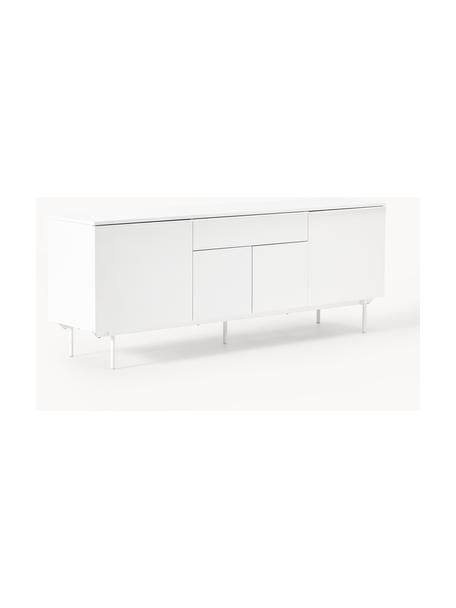 Credenza in legno Elona, Bianco, Larg. 200 x Alt. 75 cm