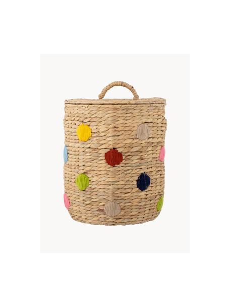 Skladovací koš z vodního hyacintu Jooha, Vodní hyacint, Světle béžová, více barev, Ø 33 cm, V 38 cm