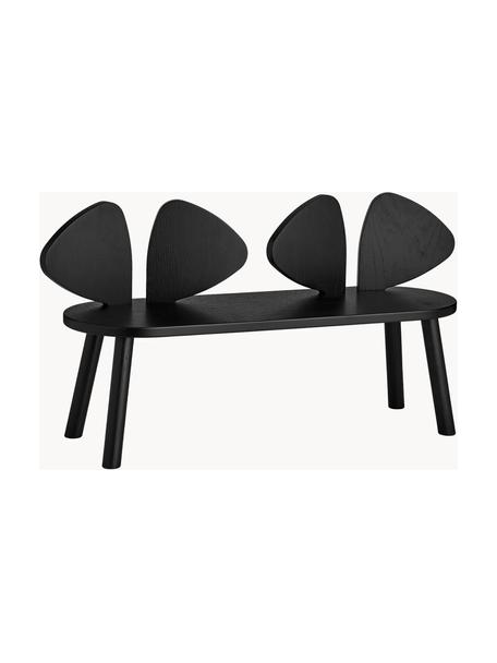 Banc pour enfants en bois de chêne Mouse, Bois de chêne, laqué, certifié FSC

Ce produit est fabriqué à partir de bois certifié FSC® et issu d'une exploitation durable, Noir, larg. 89 x haut. 46 cm