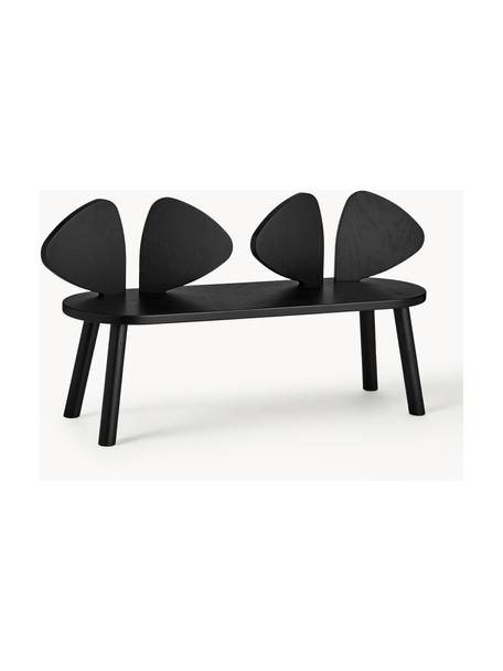 Banc pour enfants en bois de chêne Mouse, Bois de chêne, laqué, certifié FSC

Ce produit est fabriqué à partir de bois certifié FSC® et issu d'une exploitation durable, Noir, larg. 89 x haut. 46 cm