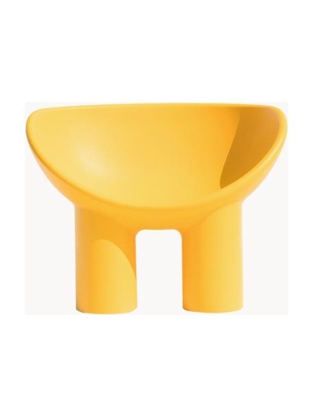 Poltrona lounge in plastica Roly Poly, Plastica, Giallo sole, Larg. 84 x Prof. 57 cm