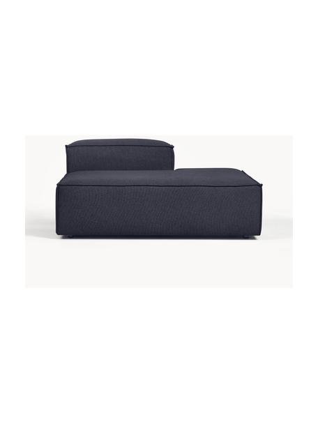 Diván modular Lennon, Tapizado: 100% poliéster Alta resis, Estructura: madera contrachapada de p, Patas: plástico, Tejido azul oscuro, An 150 x F 123 cm, respaldo derecho