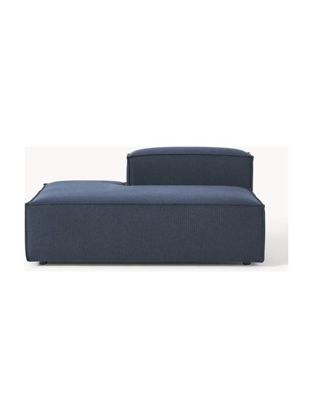 Diván modular Lennon, Tapizado: 100% poliéster Alta resis, Estructura: madera contrachapada de p, Patas: plástico, Tejido azul oscuro, An 150 x F 123 cm, respaldo derecho