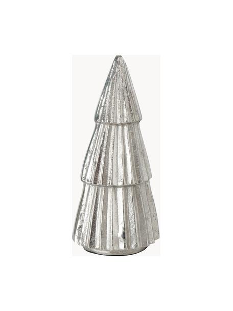 Sapin décoratif argenté Kaytlo, Aluminium, Couleur argentée, Ø 9 x haut. 19 cm